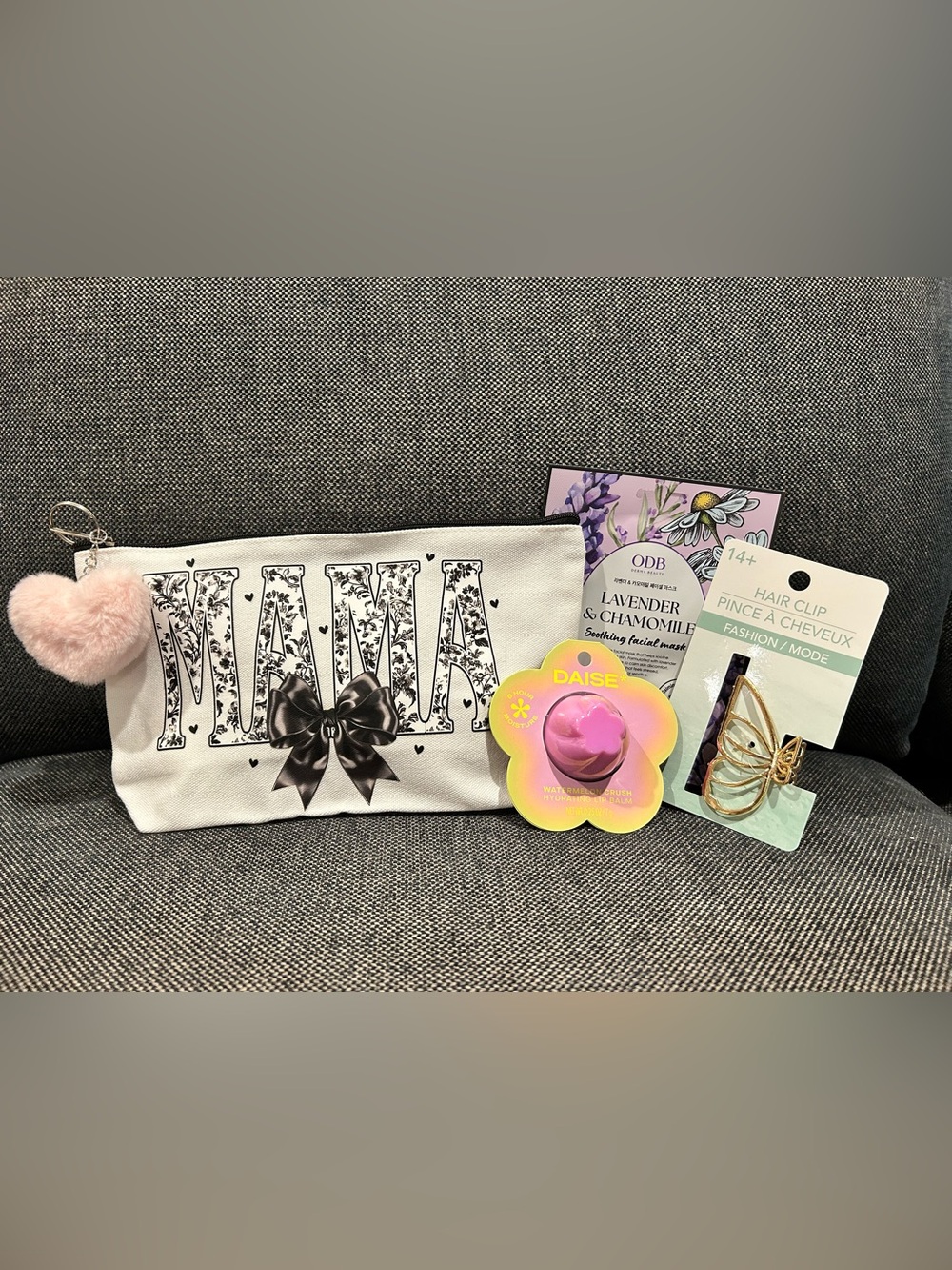 Hand Crafted White "MAMA" Cosmetic Bag Bundle - Choose 1